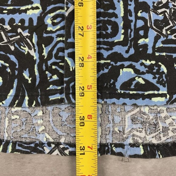 Vintage 90s QUICKSILVER BUTTON UP SHIRT MENS SURF NEON FUNKY AOP ABSTRACT - Picture 8 of 8